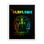 the Bluelama Framed poster