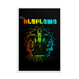 the Bluelama Framed poster